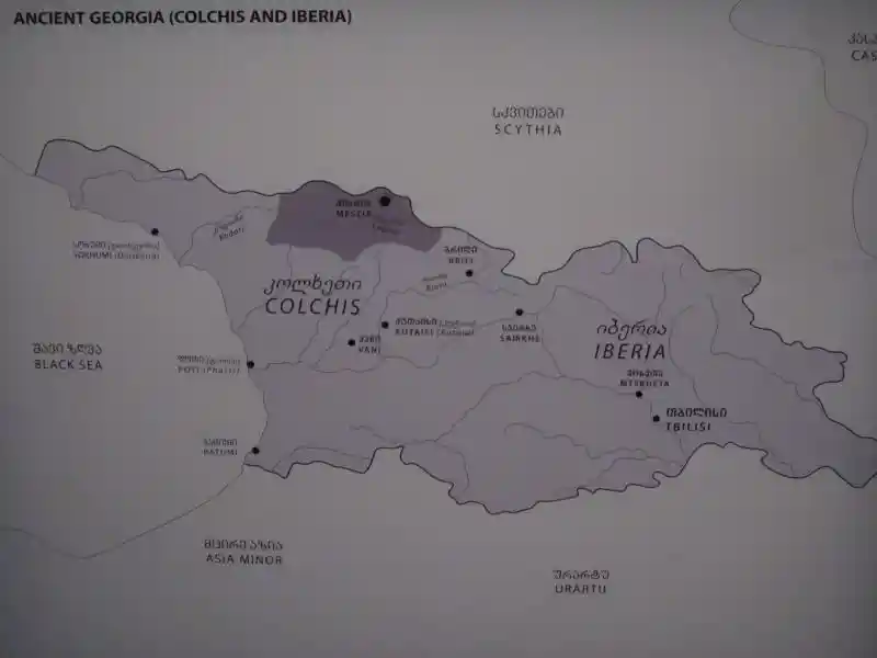 Map of ancient Georgia (Colchis and Iberia)